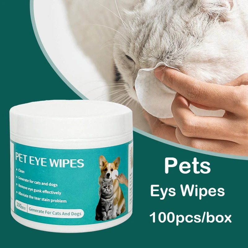 Pet Eye Wipes – Tear Mark Removal & Cleaning Wet Tissues