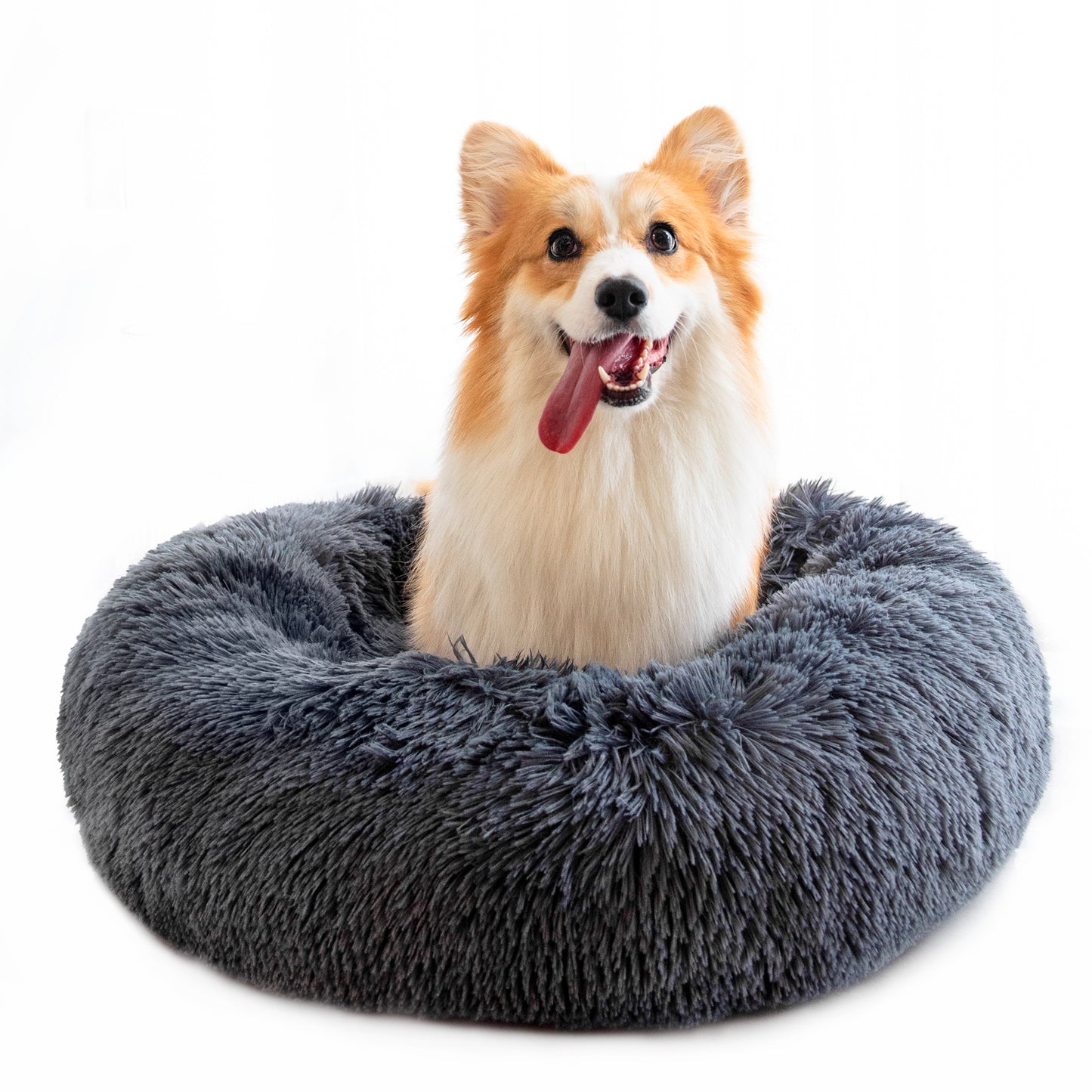 Plush Round Pet Bed & Kennel