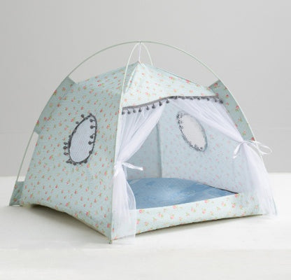 Enclosed Cat Tent & Pet Bed