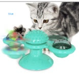 Rotating Windmill Cat Toy – Multi-Functional Play & Grooming