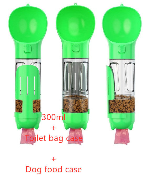 3-in-1 Portable Pet Water Bottle & Feeder