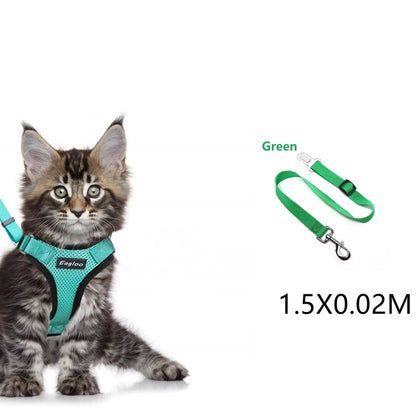 Escape-Proof Adjustable Cat Vest Harness