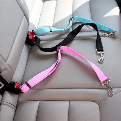 Adjustable Pet Car Seat Belt & Harness