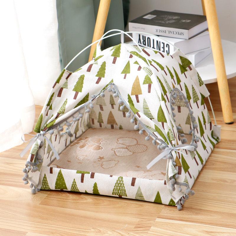 Enclosed Cat Tent & Pet Bed