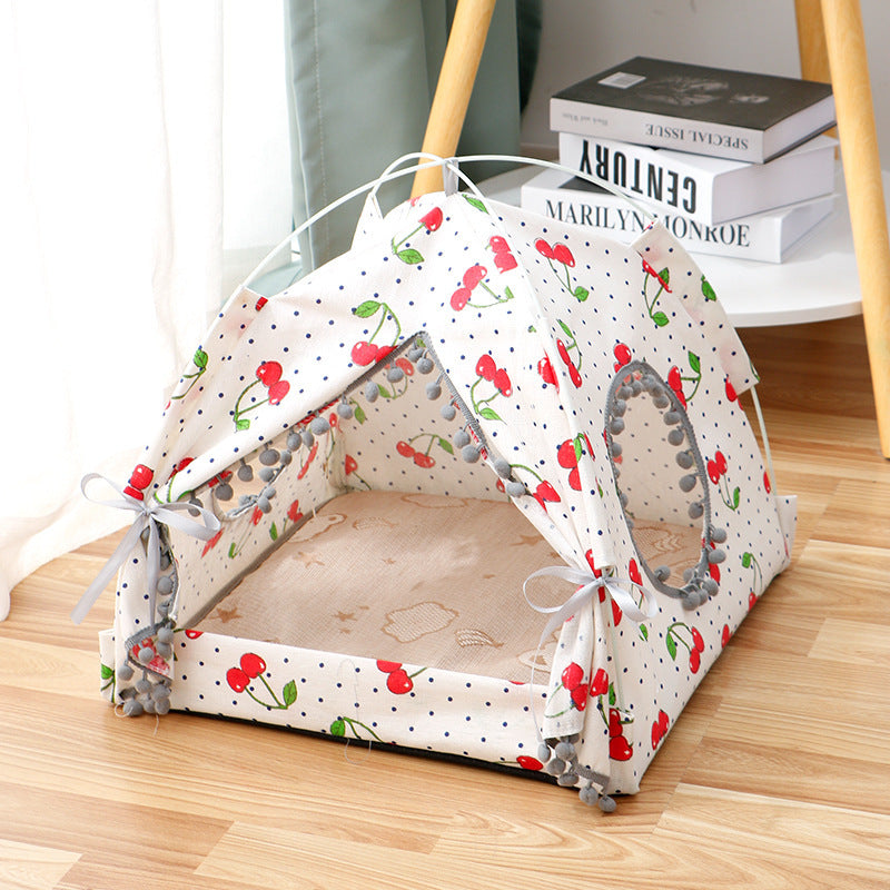 Enclosed Cat Tent & Pet Bed