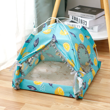 Enclosed Cat Tent & Pet Bed