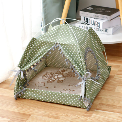 Enclosed Cat Tent & Pet Bed