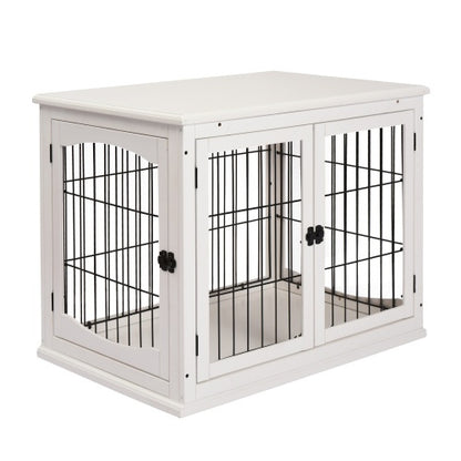 Small Kennel End Table with Lockable Door