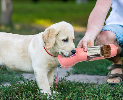 3-in-1 Portable Pet Water Bottle & Feeder