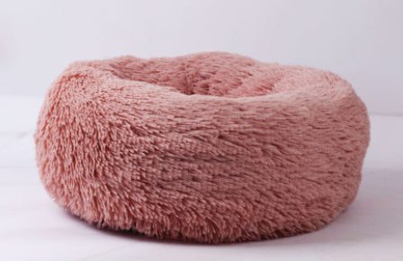 Plush Round Pet Bed & Kennel