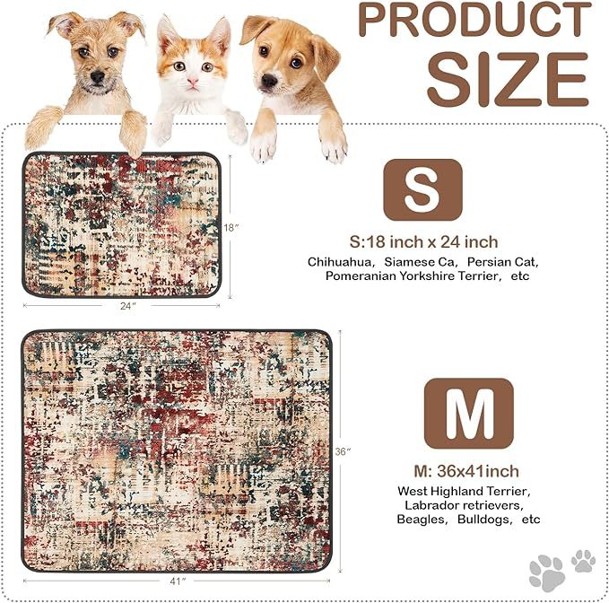 Washable & Reusable Pet Pee Pads (2 Pack)