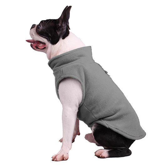 Solid Color Fleece Dog Singlet