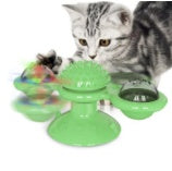 Rotating Windmill Cat Toy – Multi-Functional Play & Grooming