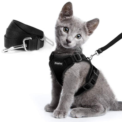 Escape-Proof Adjustable Cat Vest Harness