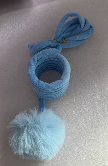 Interactive Cat Toy – Suction Cup Spring with Rabbit Hair Ball