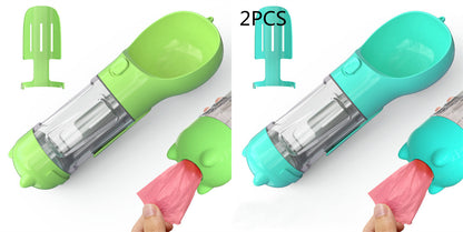 3-in-1 Portable Pet Water Bottle & Feeder