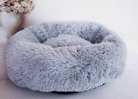 Plush Round Pet Bed & Kennel