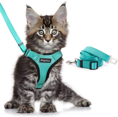 Escape-Proof Adjustable Cat Vest Harness