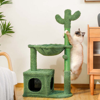 40-Inch Cactus Cat Tower & Scratch Pillar