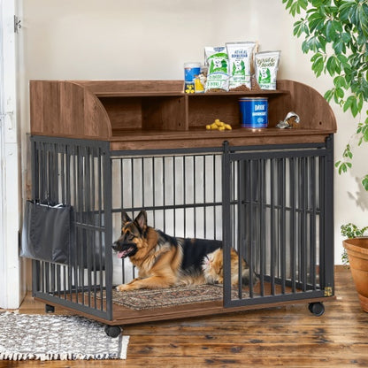 Heavy Duty Wooden Kennel for Large & Medium Dogs