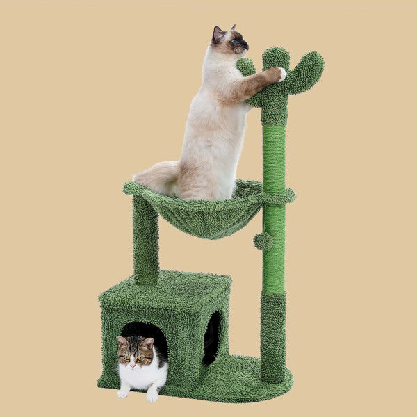 40-Inch Cactus Cat Tower & Scratch Pillar