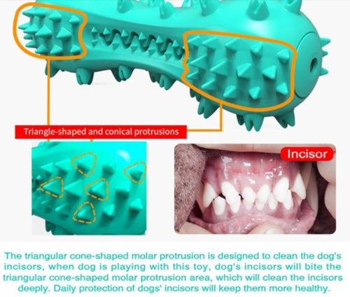 Rubber Chew & Cleaning Dog Toy – Dental Care for Aggressive Chewers