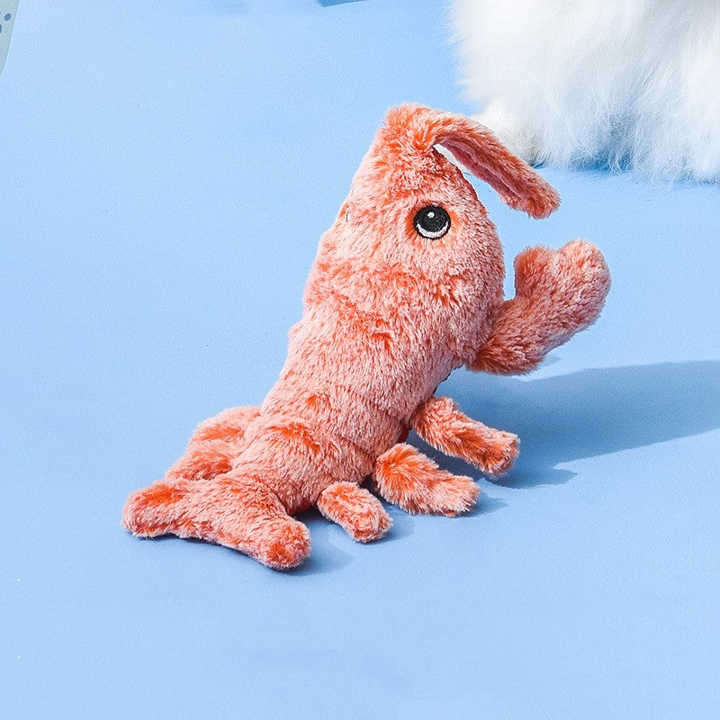 Electric Jumping Shrimp & Lobster Pet Toy – USB Rechargeable