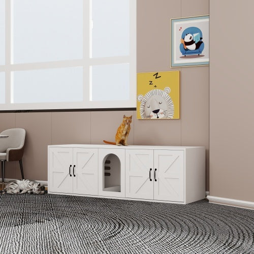 Modern Wooden Cat Litter Box Furniture