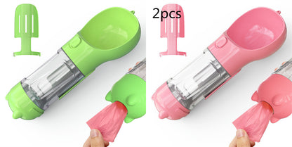 3-in-1 Portable Pet Water Bottle & Feeder