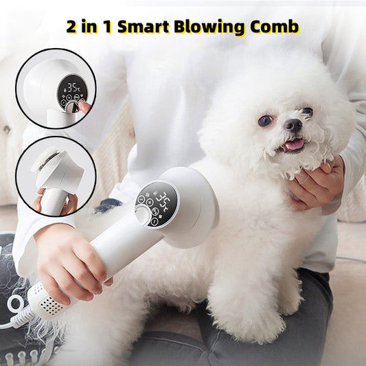 Smart Silent Pet Hair Dryer & Comb