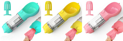 3-in-1 Portable Pet Water Bottle & Feeder